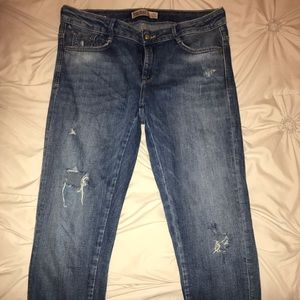 Zara Skinny Jeans uneven hem